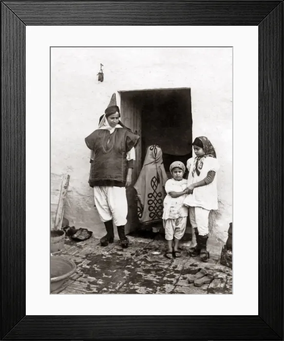 Framed Print : Jewish home, Tunis, Tunisia circa 1890 Framed Print : Jewish home, Tunis, Tunisia circa 1890