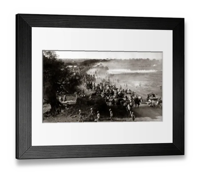 Framed Print : Army train, Delhi exercises, India 1886 (Lala Deen Dayal) Framed Print : Army train, Delhi exercises, India 1886 (Lala Deen Dayal)