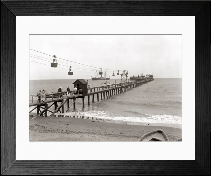 Framed Print : The Pier, La Brea, Trinidad, West Indies, circa 1900 Framed Print : The Pier, La Brea, Trinidad, West Indies, circa 1900