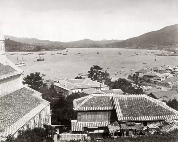 View from Minamigama Hill, Nagasaki, Japan, circa 1890