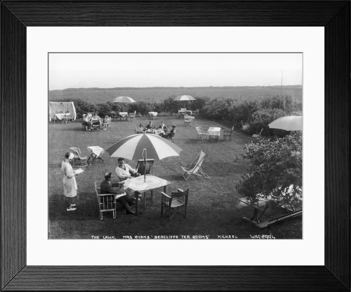 Framed Print : The Lawn, Mrs Ryans Seacliffe Tea Rooms Kilkeel Framed Print : The Lawn, Mrs Ryans Seacliffe Tea Rooms Kilkeel