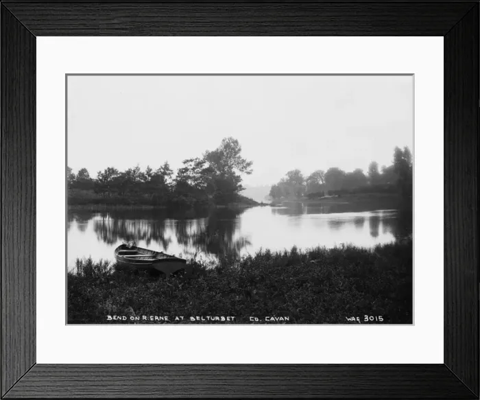Framed Print : Bend on R. Erne at Belturbet Framed Print : Bend on R. Erne at Belturbet