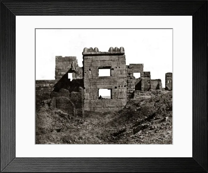 Framed Print : Medinet Abu, Egypt, 1850s (Maxime Du Camp) Framed Print : Medinet Abu, Egypt, 1850s (Maxime Du Camp)