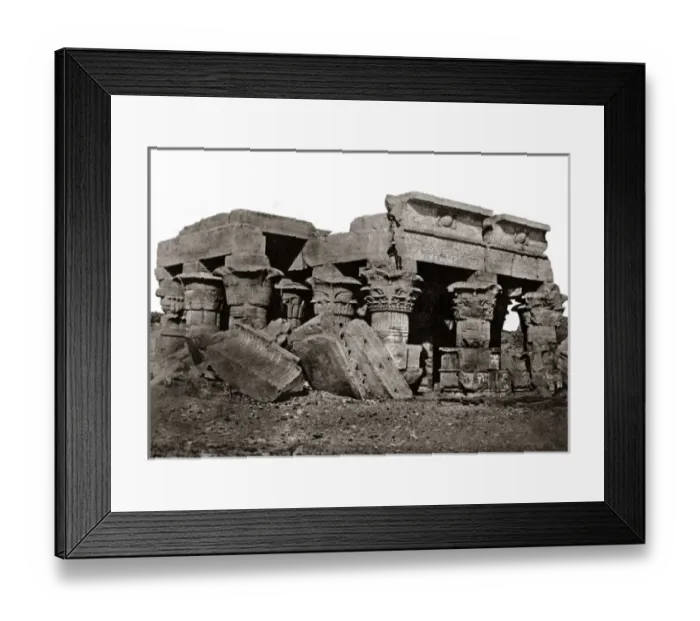 Framed Print : Temple of Ombos, Egypt, 1850s (Maxime Du Camp) Framed Print : Temple of Ombos, Egypt, 1850s (Maxime Du Camp)