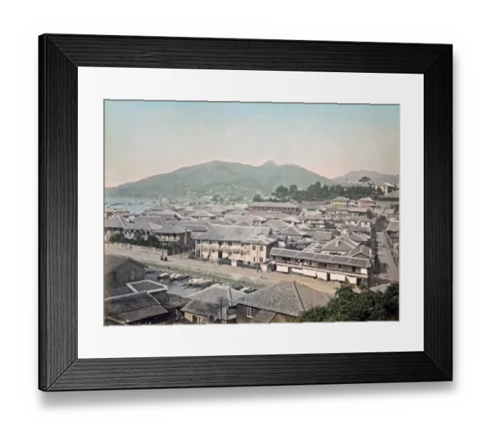 Framed Print : View of Nagasaki, Japan, circa 1880s Framed Print : View of Nagasaki, Japan, circa 1880s