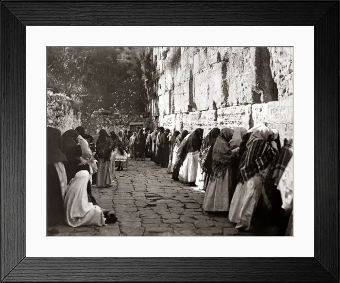 Framed Print : Wailing Wall, Jerusalem, Palestine (Israel) circa 1880s Framed Print : Wailing Wall, Jerusalem, Palestine (Israel) circa 1880s