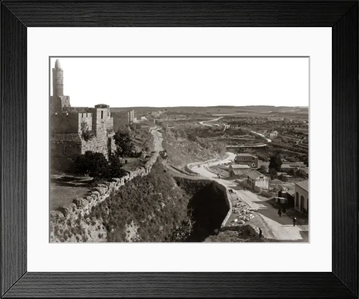 Framed Print : Jerusalem, Palestine (Israel) circa 1880s - Road to Bethlehe Framed Print : Jerusalem, Palestine (Israel) circa 1880s - Road to Bethlehe