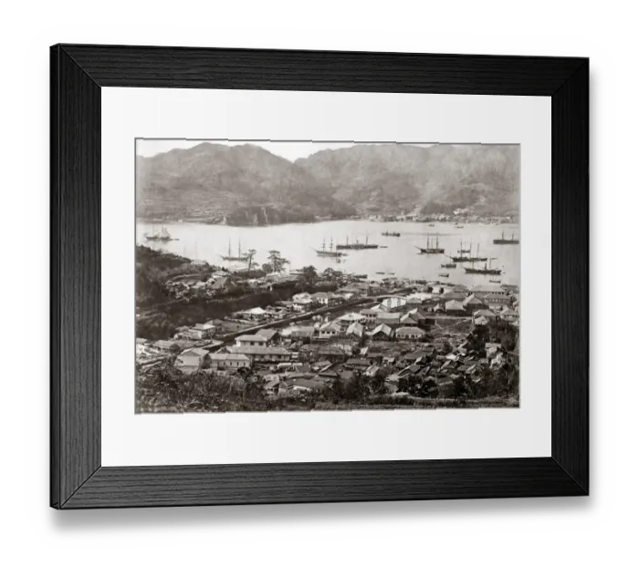 Framed Print : Hong Kong, circa 1870s Framed Print : Hong Kong, circa 1870s