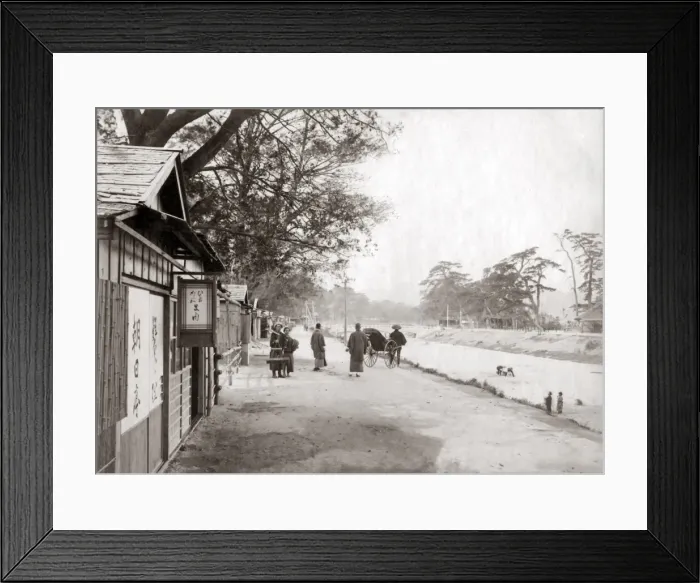 Framed Print : Mintaogawa, Kobe, Japan circa 1890