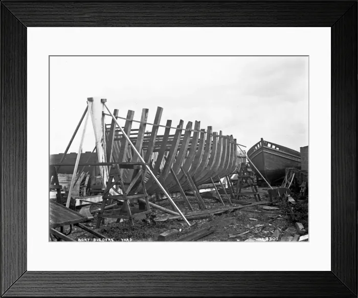 Framed Print : Boat Builders Yard Framed Print : Boat Builders Yard