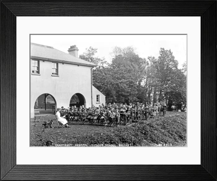 Framed Print : Greymount Hospital Outdoor School, Belfast Framed Print : Greymount Hospital Outdoor School, Belfast