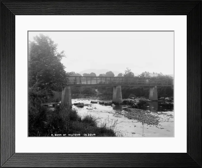 Framed Print : R. Bann at Hilltown, Co. Down
