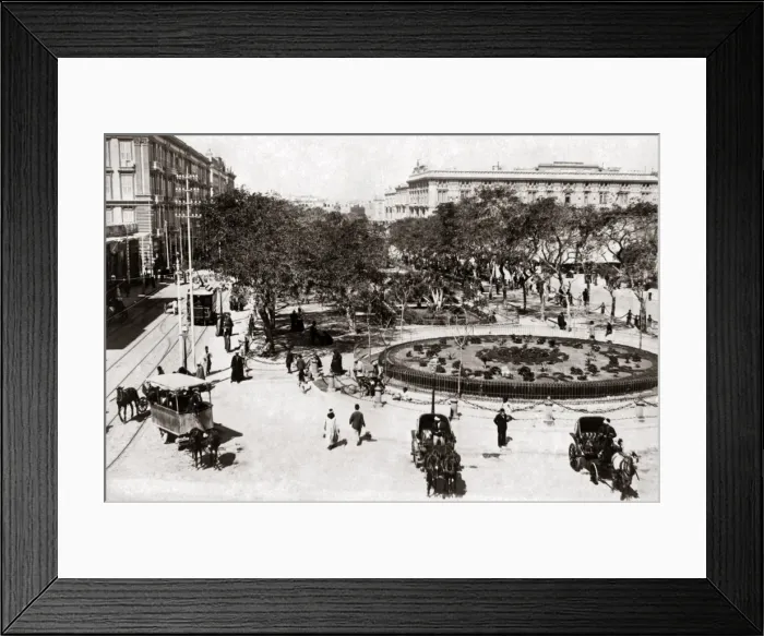 Framed Print : Place des Consuls, Alexandria, Egypt, circa 1890 Framed Print : Place des Consuls, Alexandria, Egypt, circa 1890