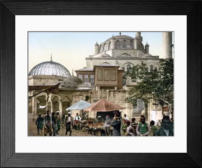 Framed Print : Street scene, Constaninople (Istanbul) Turkey, circa 1890s Framed Print : Street scene, Constaninople (Istanbul) Turkey, circa 1890s