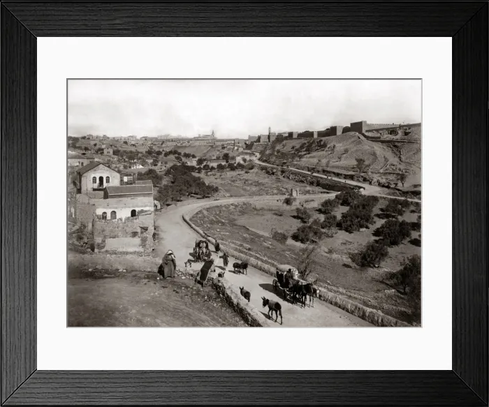 Framed Print : route de la Station, Jeruslaem, circa 1880s Framed Print : route de la Station, Jeruslaem, circa 1880s