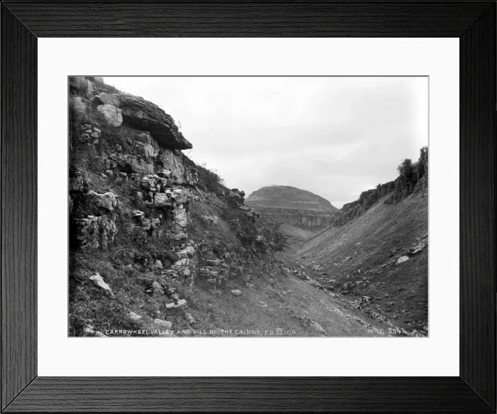 Framed Print : Carrowkeel Valley and Hill of the Cairns, Co. Sligo Framed Print : Carrowkeel Valley and Hill of the Cairns, Co. Sligo