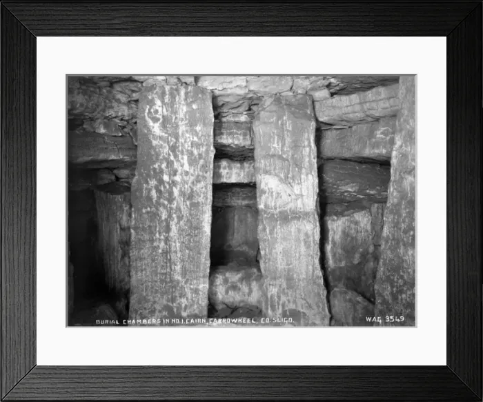Framed Print : Burial Chambers in No. I. Cairn, Carrowkeel, Co. Sligo Framed Print : Burial Chambers in No. I. Cairn, Carrowkeel, Co. Sligo
