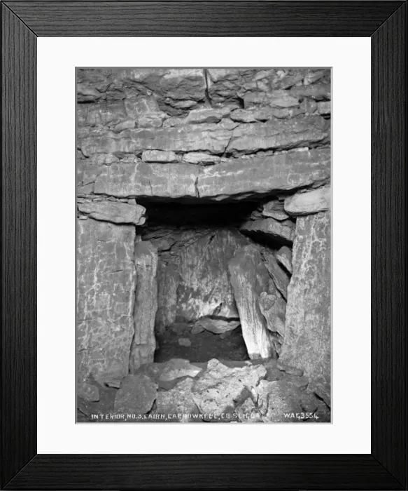 Framed Print : Interior, No. 3. Cairn, Carrowkeel, Co. Sligo Framed Print : Interior, No. 3. Cairn, Carrowkeel, Co. Sligo