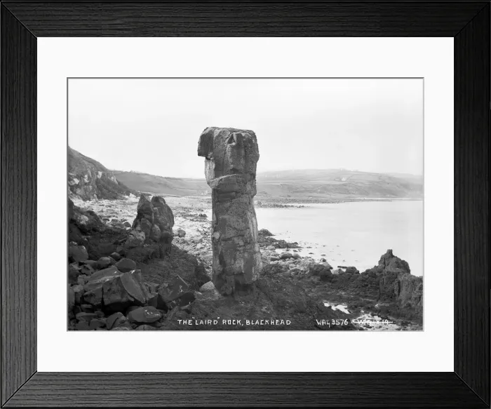 Framed Print : The Laird Rock, Blackhead Framed Print : The Laird Rock, Blackhead