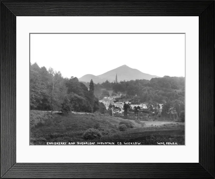 Framed Print : Enniskerry and Sugarloaf Mountain Co, Wicklow Framed Print : Enniskerry and Sugarloaf Mountain Co, Wicklow
