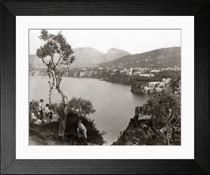 Framed Print : View of Capodimonte, Amalfi coast, Italy, circa 1880s Framed Print : View of Capodimonte, Amalfi coast, Italy, circa 1880s