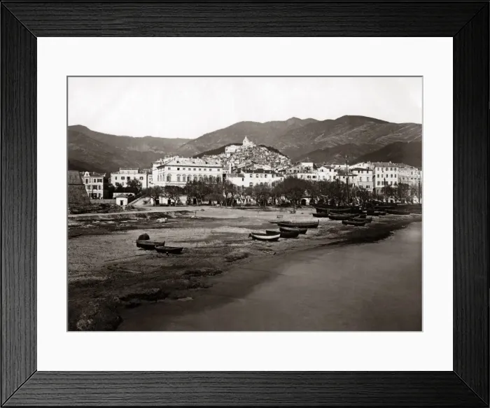 Framed Print : View of San Remo, Italy, circa 1890 Framed Print : View of San Remo, Italy, circa 1890