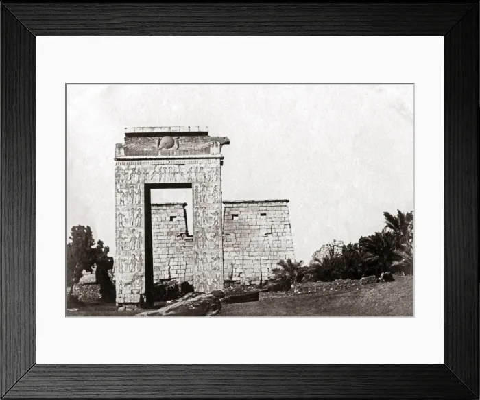 Framed Print : Ruins on the island of philae, Egypt, circa 1880s Framed Print : Ruins on the island of philae, Egypt, circa 1880s