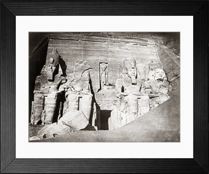 Framed Print : Statues, Abu Simbel, Egypt, circa 1880s Framed Print : Statues, Abu Simbel, Egypt, circa 1880s