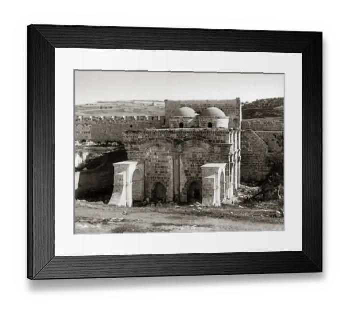 Framed Print : City gate, Jerusalem, circa 1880s (Bonfils studio) Framed Print : City gate, Jerusalem, circa 1880s (Bonfils studio)