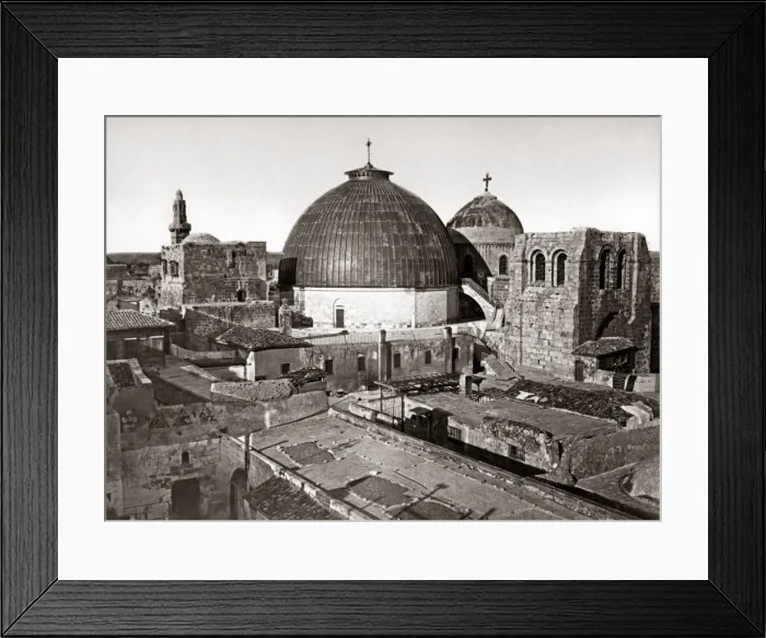 Framed Print : Holy Sepulchre, Jerusalem, circa 1880s (Bonfils studio) Framed Print : Holy Sepulchre, Jerusalem, circa 1880s (Bonfils studio)