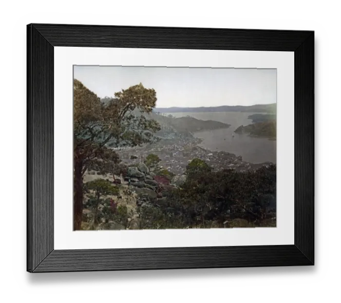 Framed Print : Nagasaki harbour, Japan, circa 1880s Framed Print : Nagasaki harbour, Japan, circa 1880s