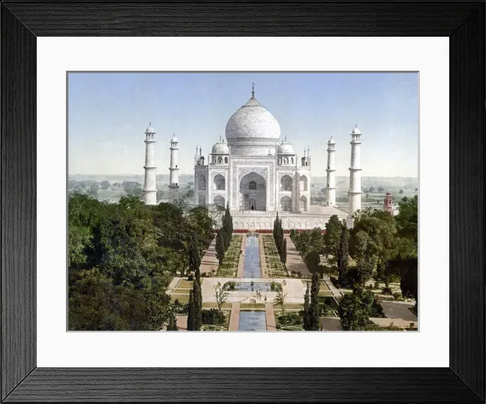 Framed Print : Taj Mahal Agra, India, 1890s Framed Print : Taj Mahal Agra, India, 1890s