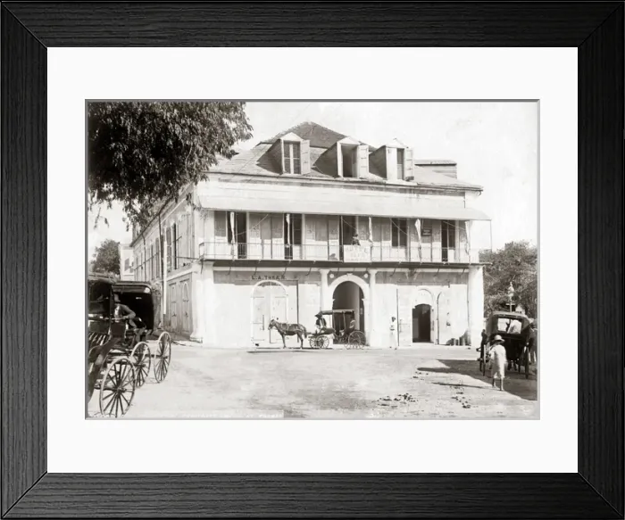Framed Print : Charlotte Amelia, St Thomas, West Indes, circa 1900 Framed Print : Charlotte Amelia, St Thomas, West Indes, circa 1900