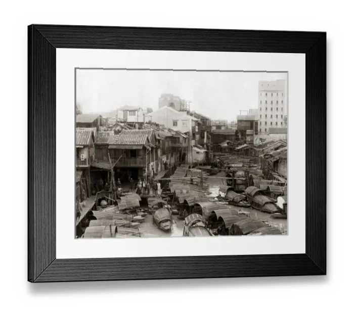 Framed Print : Temple in Shanghai, China circa 1880s Framed Print : Temple in Shanghai, China circa 1880s