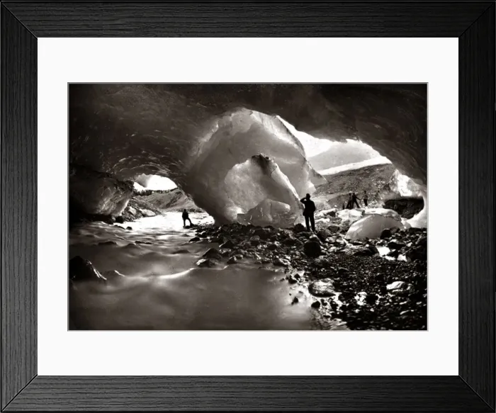 Framed Print : Ice Cavern, Grindelwald Glacier, 1870s (Adolphe Braun) Framed Print : Ice Cavern, Grindelwald Glacier, 1870s (Adolphe Braun)
