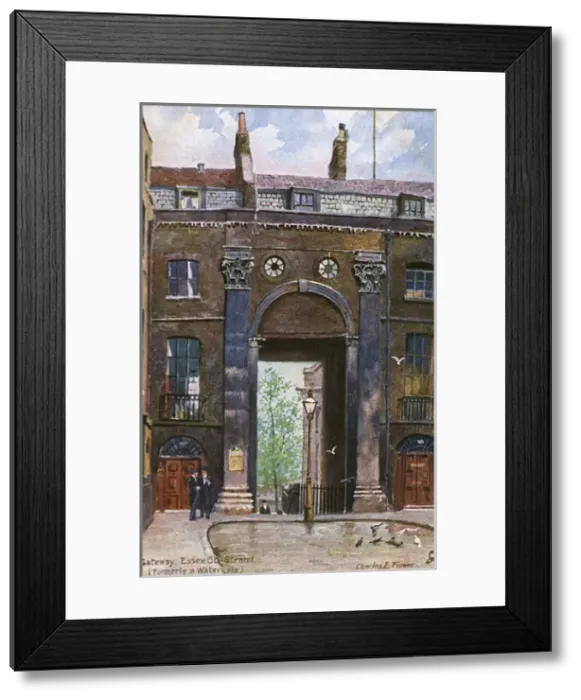 Framed Print : Essex Street, The Strand (formerly a Watergate) - London Framed Print : Essex Street, The Strand (formerly a Watergate) - London