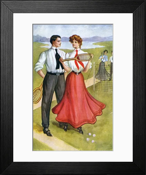 Framed Print : American tennis players Framed Print : American tennis players