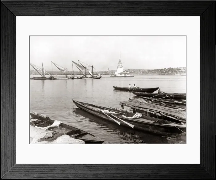 Framed Print : Leander Tower, Constantinople (Istanbul) Turkey, circa 1890 Framed Print : Leander Tower, Constantinople (Istanbul) Turkey, circa 1890