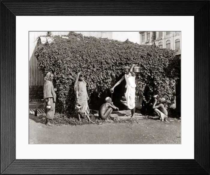 Framed Print : Water carrier, India, circa 1880s Framed Print : Water carrier, India, circa 1880s