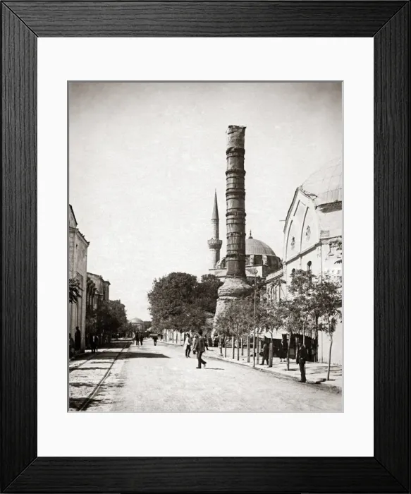 Framed Print : Istanbul, Turkey, circa 1890 - Column of Constantine Framed Print : Istanbul, Turkey, circa 1890 - Column of Constantine