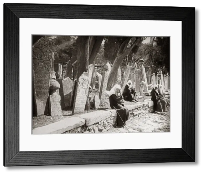 Framed Print : Graveyard, Constantinople, (Istanbul) Turkey, circa 1890 Framed Print : Graveyard, Constantinople, (Istanbul) Turkey, circa 1890