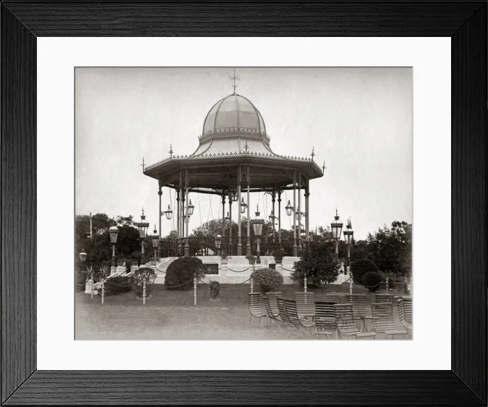 Framed Print : Bandstand in the park, Shanghai, China, circa 1890 Framed Print : Bandstand in the park, Shanghai, China, circa 1890