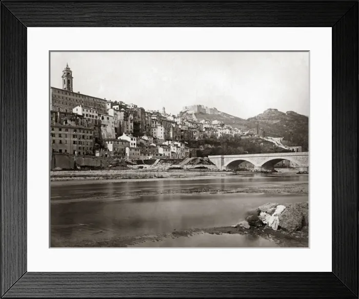Framed Print : Ventimiglia, Italy, circa 1890 Framed Print : Ventimiglia, Italy, circa 1890