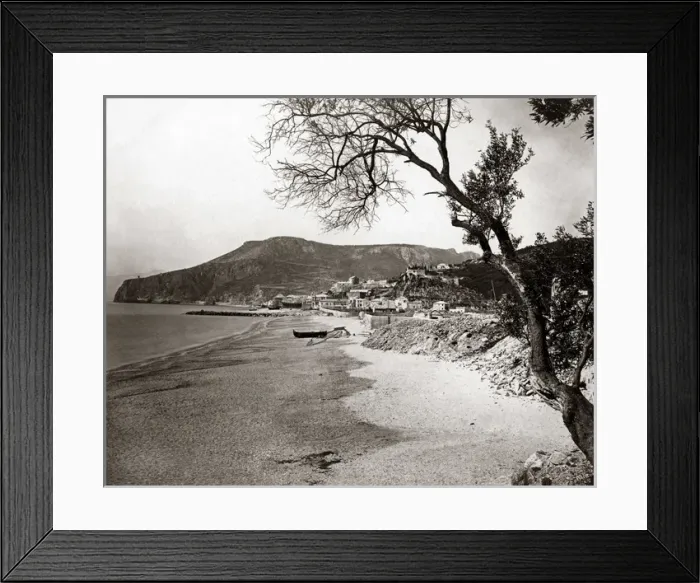 Framed Print : Finale Ligure beach, Gulf of Genoa, Italy, circa 1890 Framed Print : Finale Ligure beach, Gulf of Genoa, Italy, circa 1890