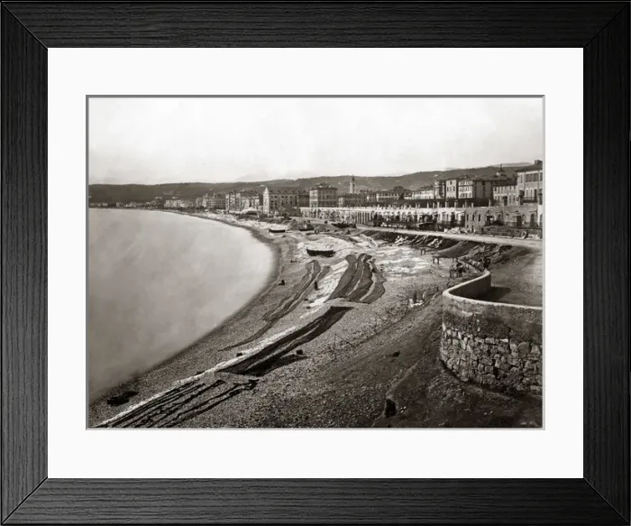 Framed Print : The waterfront at Nice, France, circa 1890 Framed Print : The waterfront at Nice, France, circa 1890