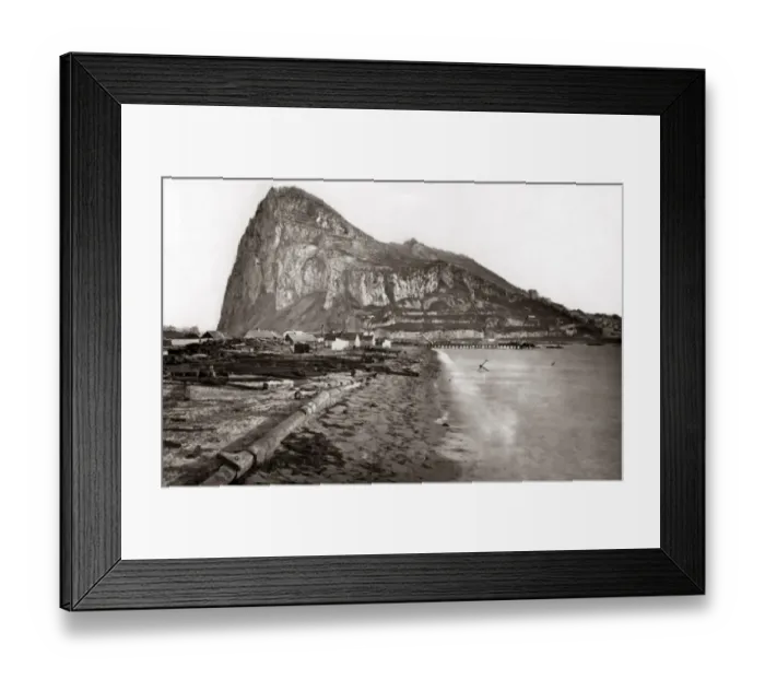 Framed Print : Rock of Gibraltar, circa 1880s Framed Print : Rock of Gibraltar, circa 1880s