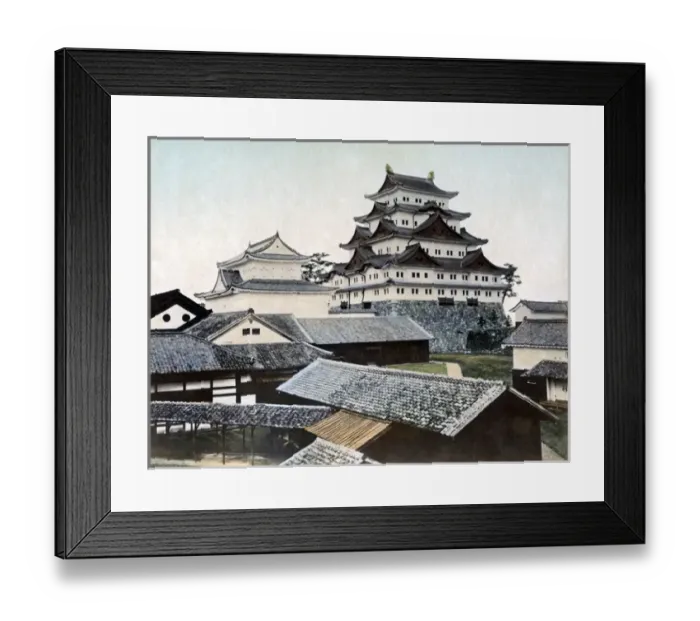 Framed Print : Nagoya Castle, Japan circa 1890 Framed Print : Nagoya Castle, Japan circa 1890