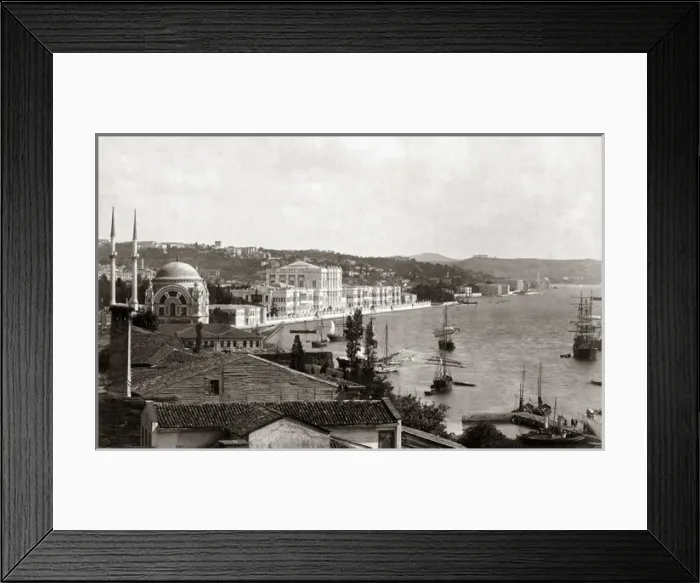 Framed Print : Dolmabache Palace, Constaninople, (Istanbul) Turkey circa 18 Framed Print : Dolmabache Palace, Constaninople, (Istanbul) Turkey circa 18