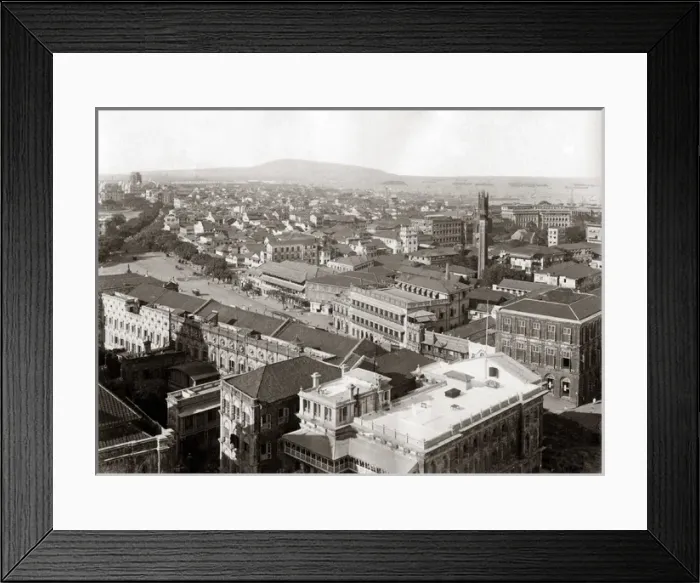 Framed Print : Bombay skyline, circa 1890, India Framed Print : Bombay skyline, circa 1890, India