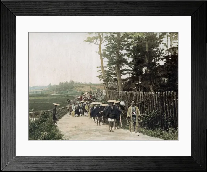 Framed Print : Procession, Japan, circa 1890 Framed Print : Procession, Japan, circa 1890